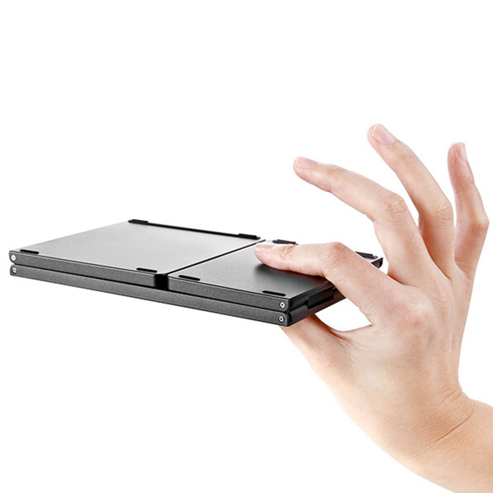 Foldable Bluetooth Keyboard with Touchpad Full-Size Travel Keyboards for Windows iOS Android