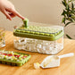 Ice Cube Tray with Lid and Bin for Freezer 64Pcs Ice Cube Mold