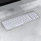 2.4G Ultra-Thin Rechargeable Bluetooth Wireless Keyboard Compatible with Multi-Device