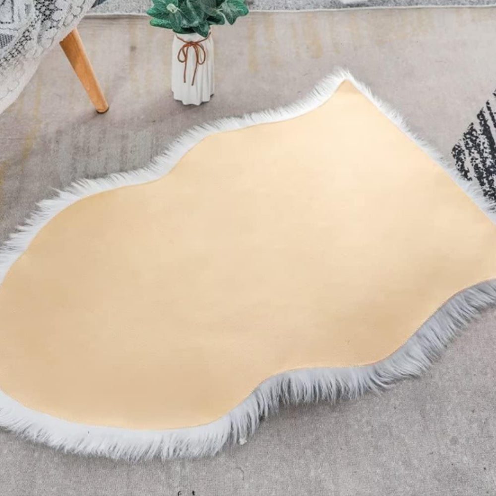 Faux Sheepskin Fluffy Rugs Chair Seat Covers