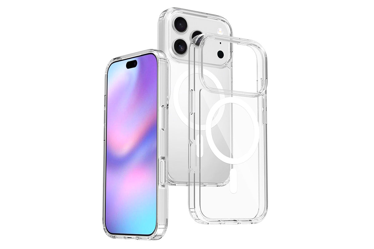 Magnetic MagSafe Phone Case for iPhone 17 Pro Max 17Air Shockproof Matte Protective Cover-Transparent