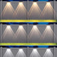 LED Solar Powered Fence Lights Deck Door Wall Stair Step Outdoor Lamp