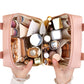 PU Leather Travel Cosmetic Bag with Handle