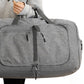 Large Foldable Travel Duffel Bag Carry On Shoulder Duffle Bag With Shoe Compartment