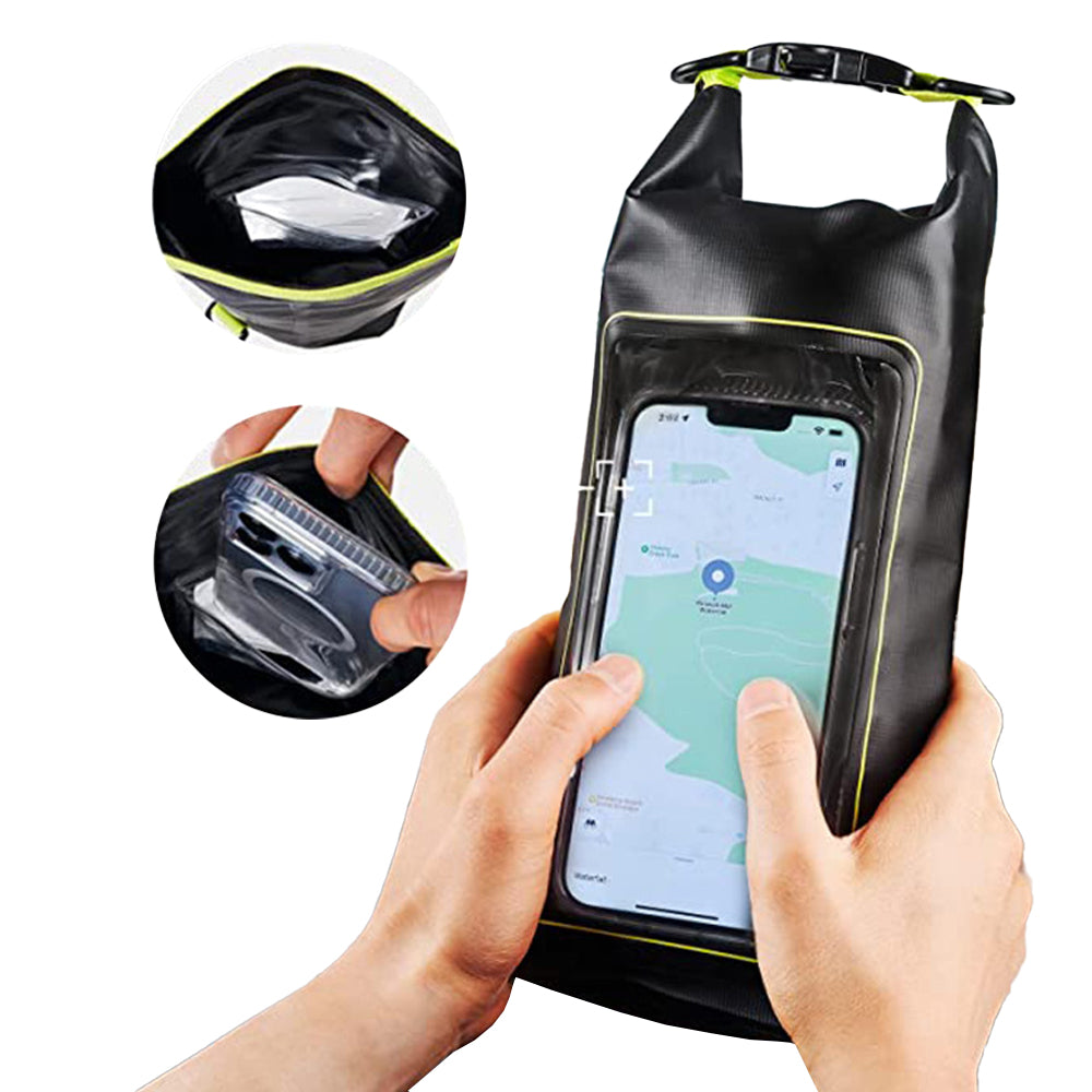 Waterproof Dry Bag Roll Top Crossbody Shoulder Bag with Phone Pouch