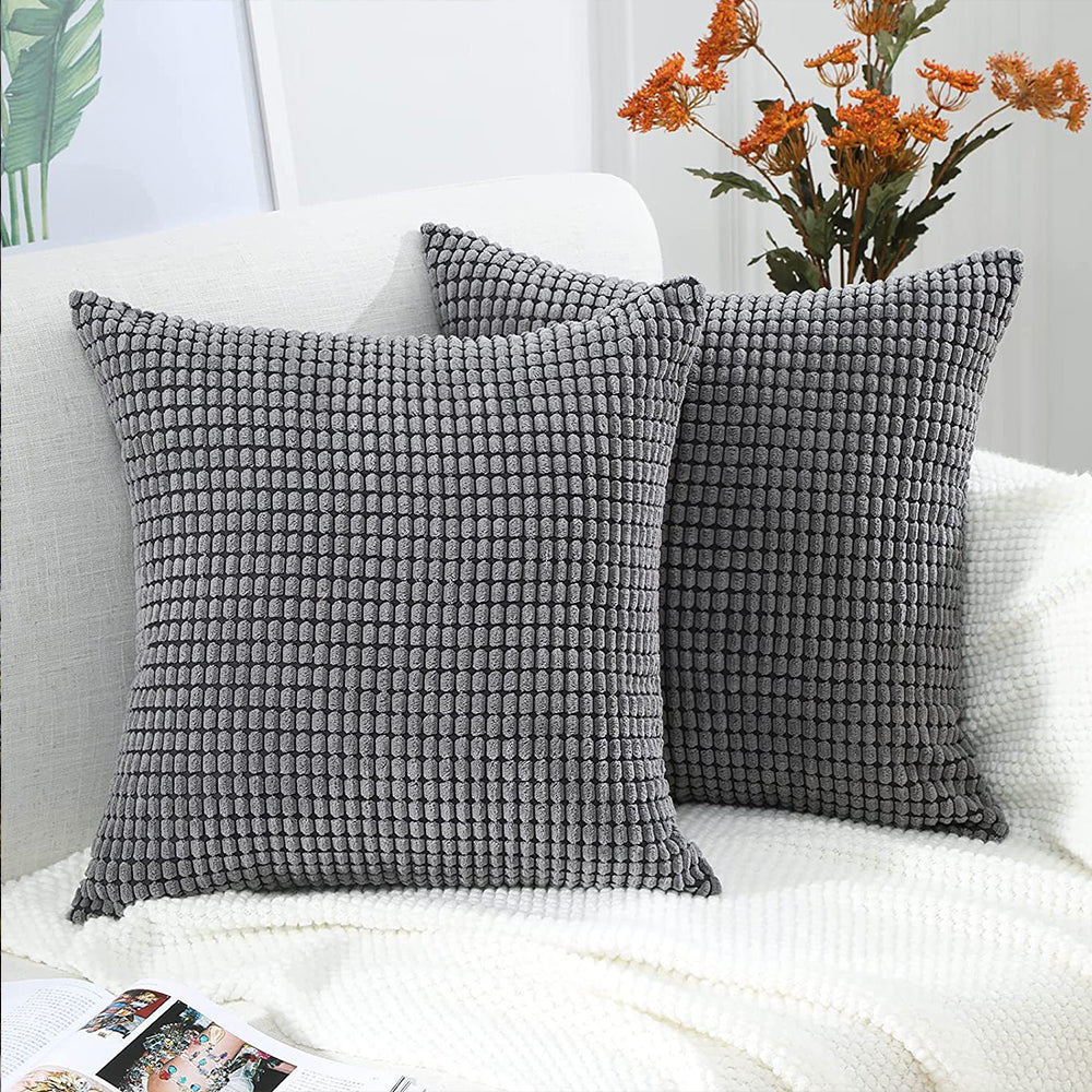 2Pcs Corduroy Lounge Cushion Cover