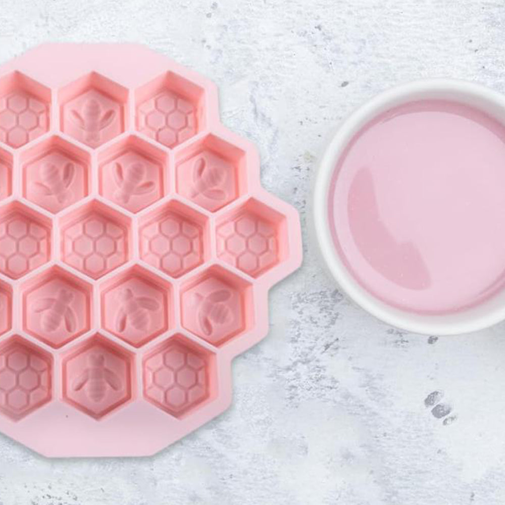 3Pcs 19-Cell Silicone Honeycomb Cake Ice Mould