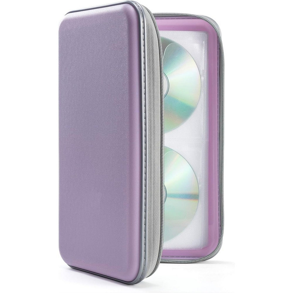 CD Case 96 Capacity CD Holder Case Portable CD DVD Storage Organizer