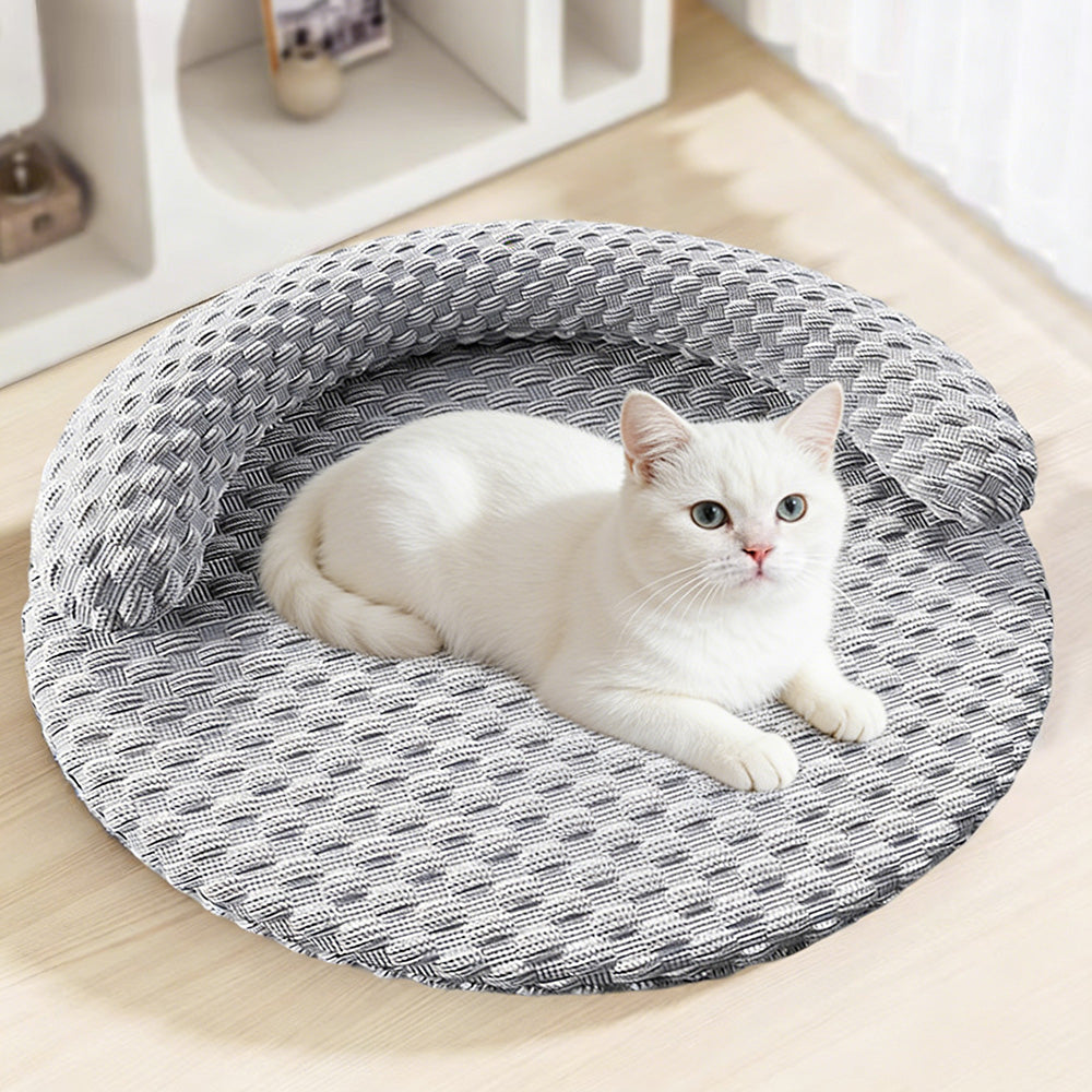 Washable Cooling Pet Bed with Removable Cover for Dogs and Cats
