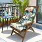 High Back Rocking Chair Cushion Water Resistant Outdoor Seat Pad with Ties