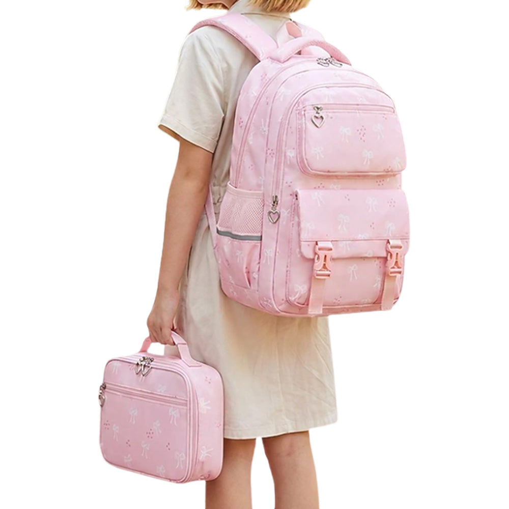 3 Piece Girls School Backpack Set with Lunch Bag Pencil Case