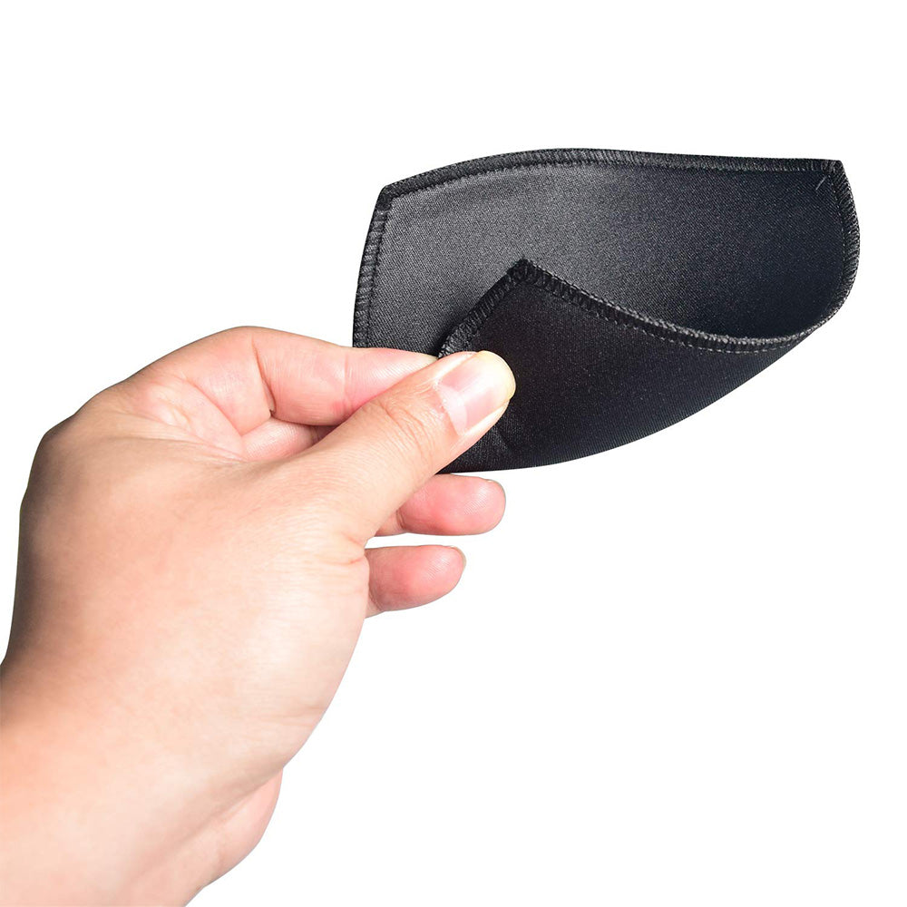 4 Pairs Triangle Replacement Foam Bra Pad Inserts for Sports Bras-Black