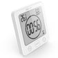 Digital Temperature Humidity Meter Water-Resistant Bathroom Alarm Clock