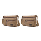 2Pcs Men's Canvas Shoulder Messenger Bag Crossbody