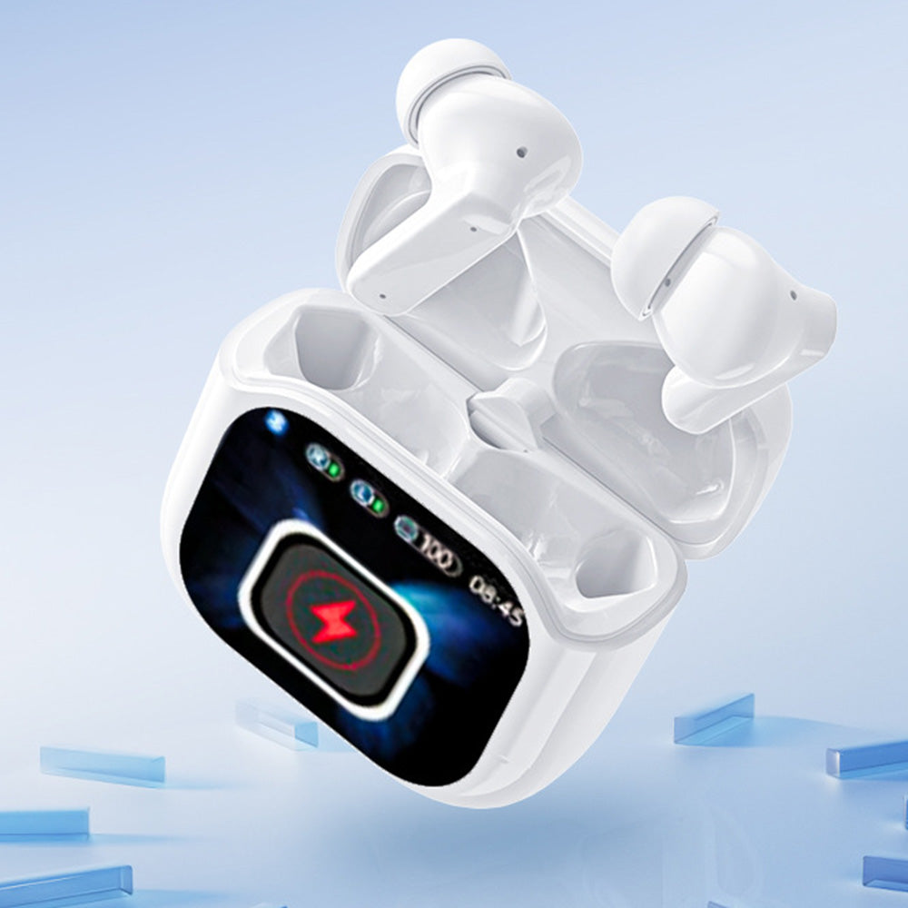 Wireless Bluetooth 5.4 AI Translation Earbuds with LCD Touchscreen Real Time 150 Languages