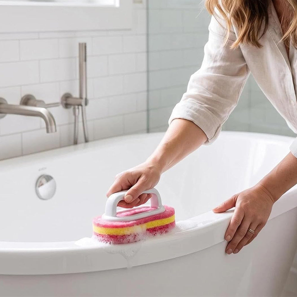 5 Piece Multi Layer Sponge Cleaning Brush Set for Kitchen and Bathroom