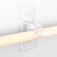 No Drill Self Adhesive Curtain Rod Brackets Transparent Invisible Holders for Curtains Towels