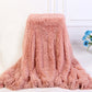 Solid Double-Sided Fuzzy Shaggy Blanket