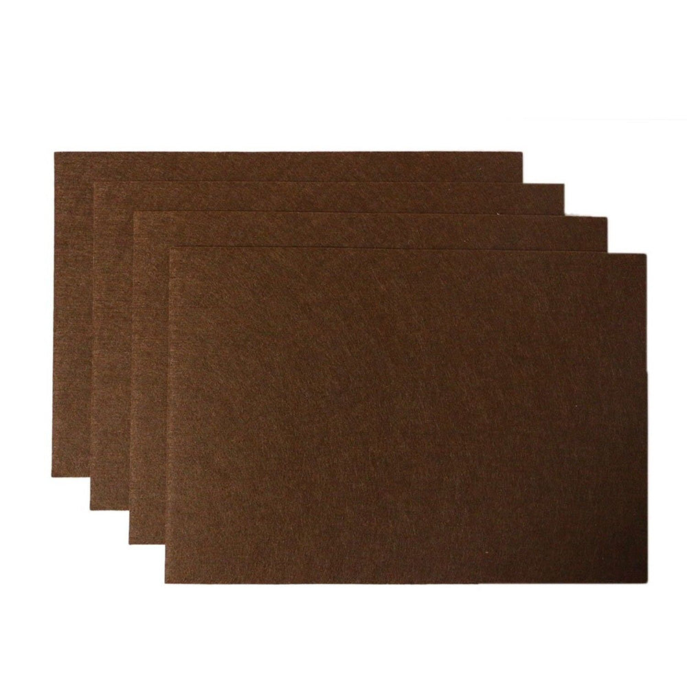 5Pcs Self Adhesive Square Furniture Felt Pads for Hardwood Tile Laminated Floors