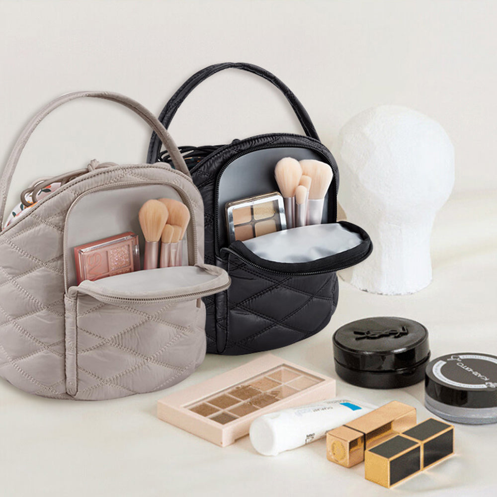 Travel Drawstring Cosmetic Storage Barrel Bag