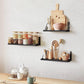 3Pcs Wall Mounted Wood Floating Shelf Storage Display for Bedroom Decor