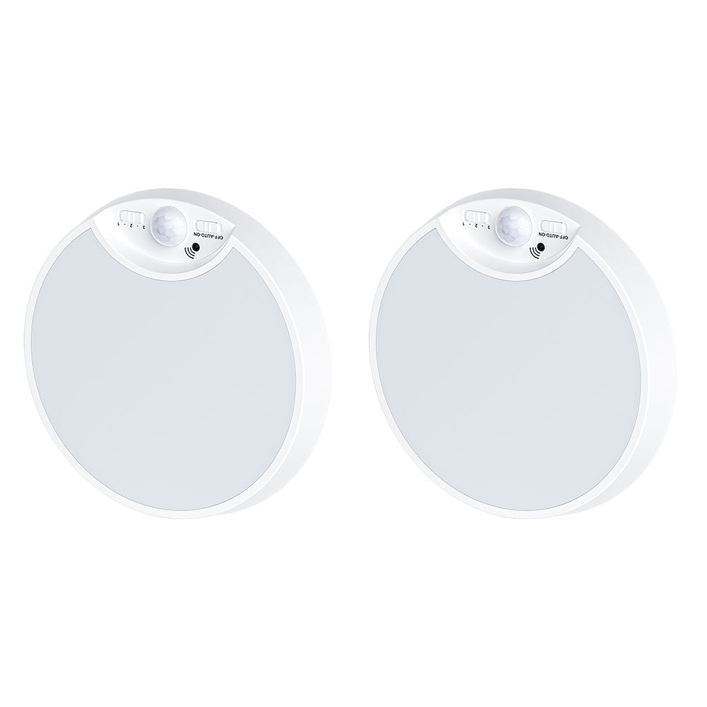 2Pcs LED Sensor Ceiling Light with Motion Sensor USB Rechargeable Induction Ceiling Lamp