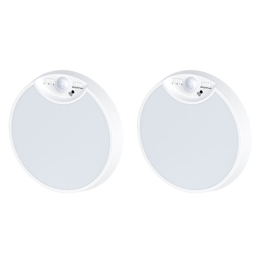 2Pcs LED Sensor Ceiling Light with Motion Sensor USB Rechargeable Induction Ceiling Lamp