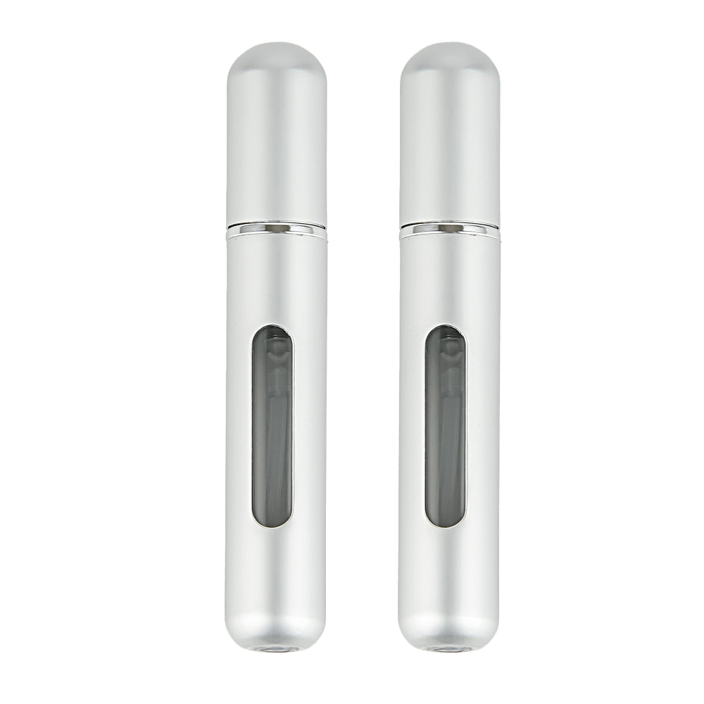 2Pcs 8ML Mini Travel Perfume Spray Pump Refillable Bottle Atomizer Portable Scent