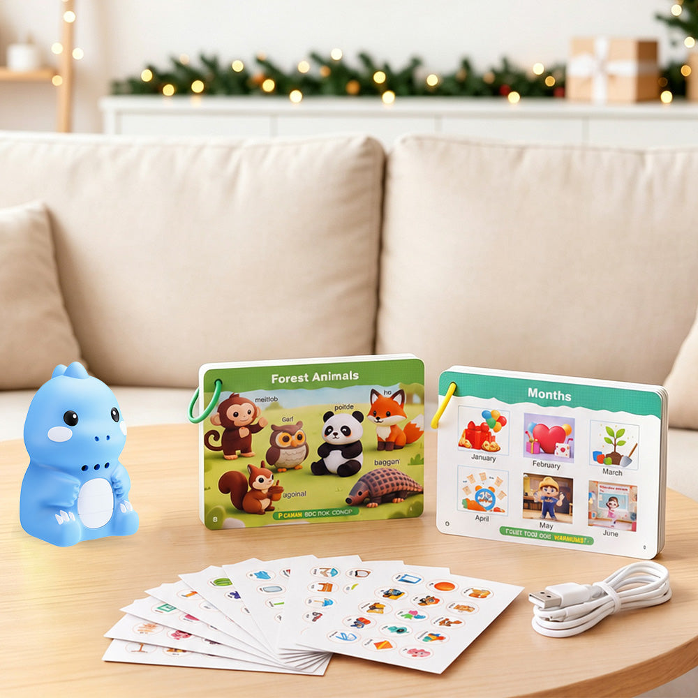 Dinosaur English Learning Touch Pen with 600 Words Cards Stickers and USB