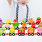 Wooden Number Train Toy Set Early Educational Toys-Fruit and Vegetable