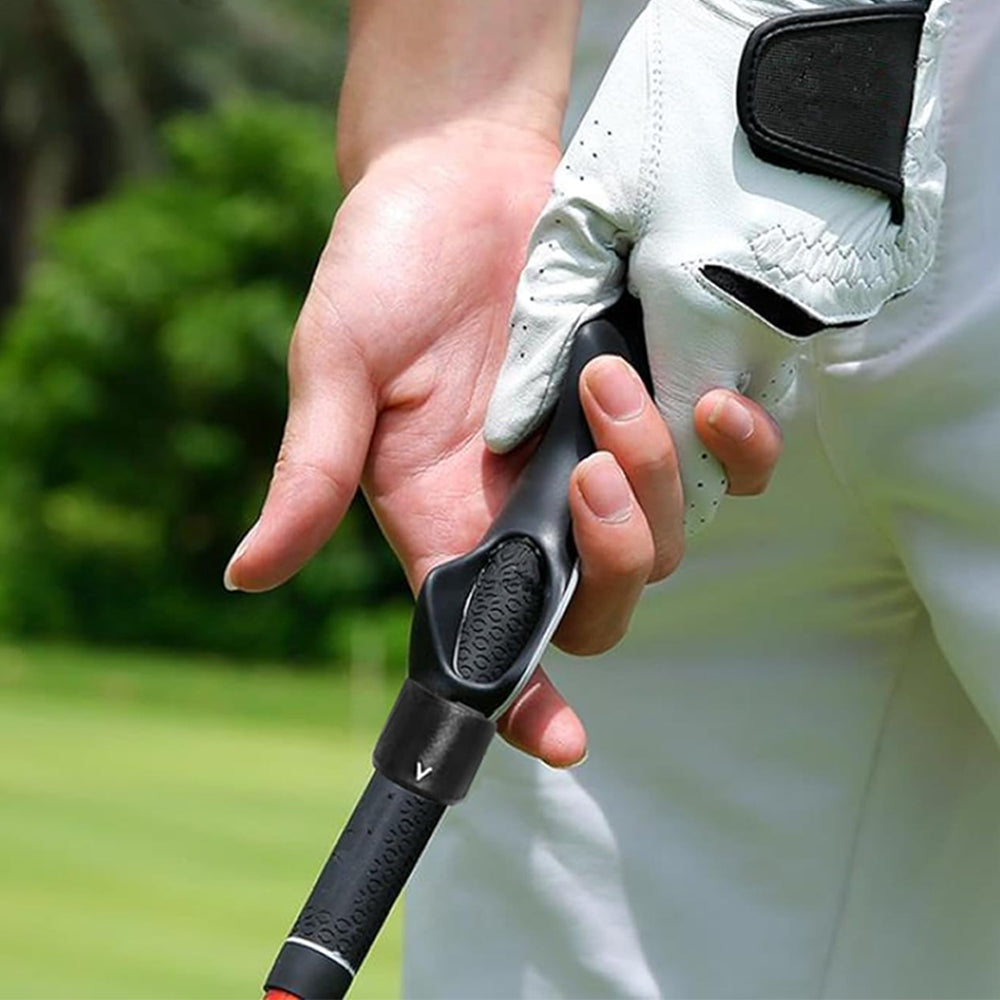 Golf Club Grip Trainer Attachment for Improved Hand Positioning
