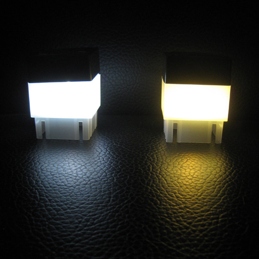 Solar Garden Light Powered Fence Post Cap Lights LED Landscape Outdoor