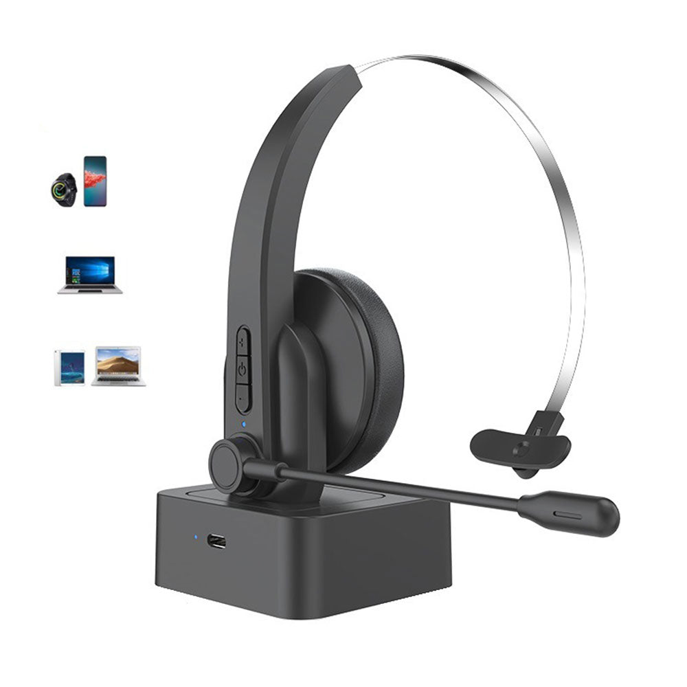 Bluetooth Headset with Microphone Wireless Business Headphones Mic