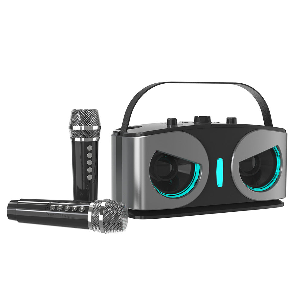Bluetooth 5.3 Karaoke Machine With 2 Wireless Microphones Bluetooth Karaoke Speaker