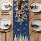 Christmas Table Runner Xmas Trees Tablecloth Cover For Kitchen Dinner Party