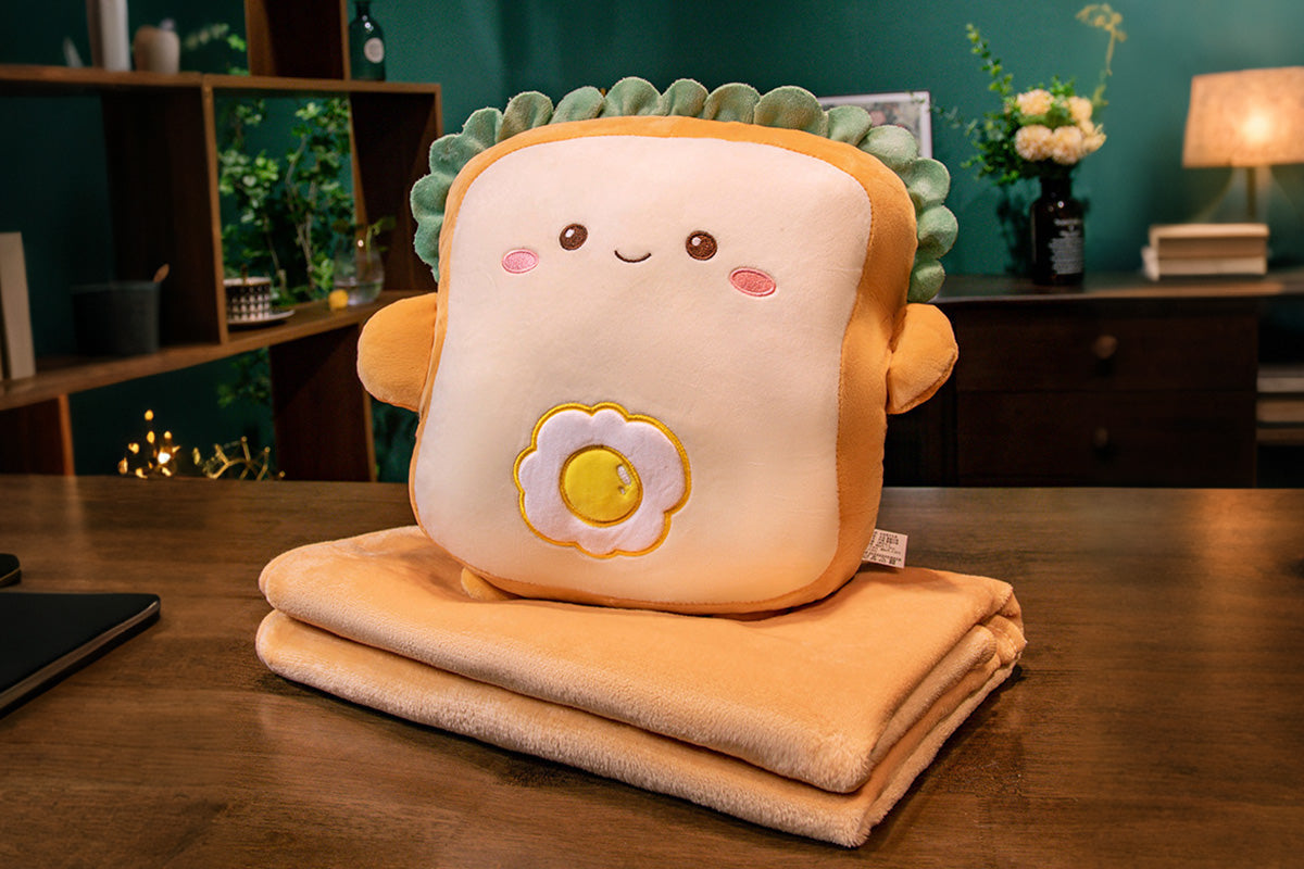 2-In-1 Cartoon Plushie Pillow Blanket