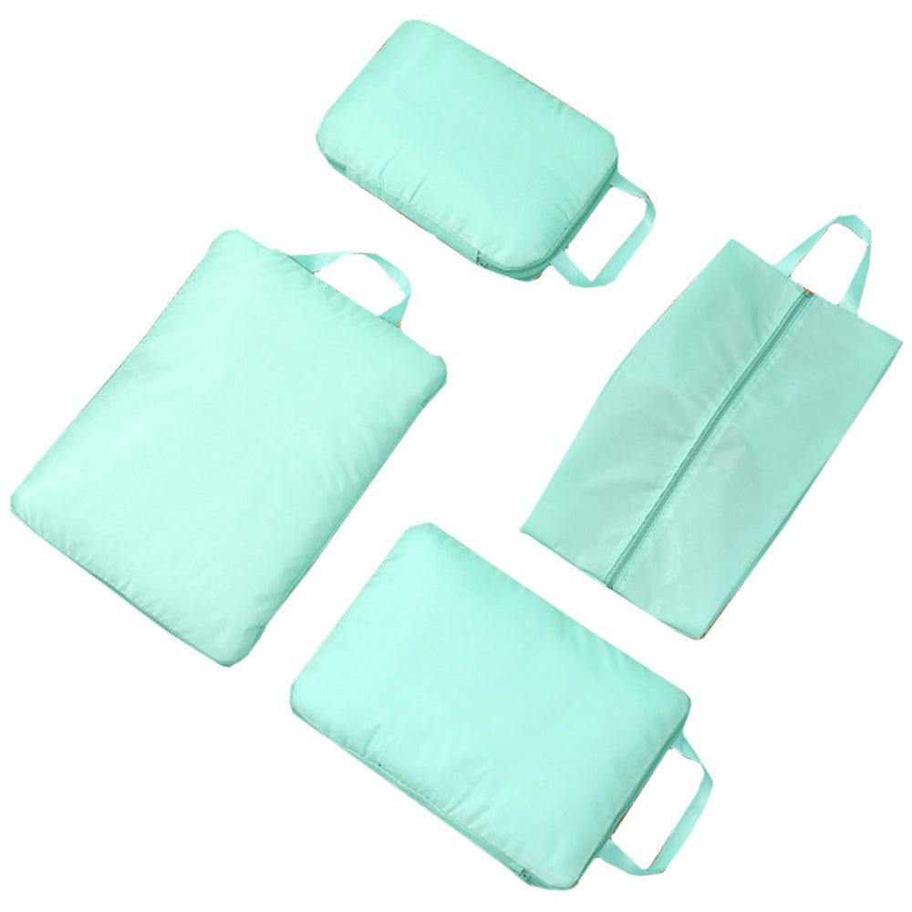 4Pcs Travel Luggage Compression Cubes Storage Bags