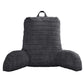 Bedside Backrest Cushion with Armrests Pocket and Washable Cover