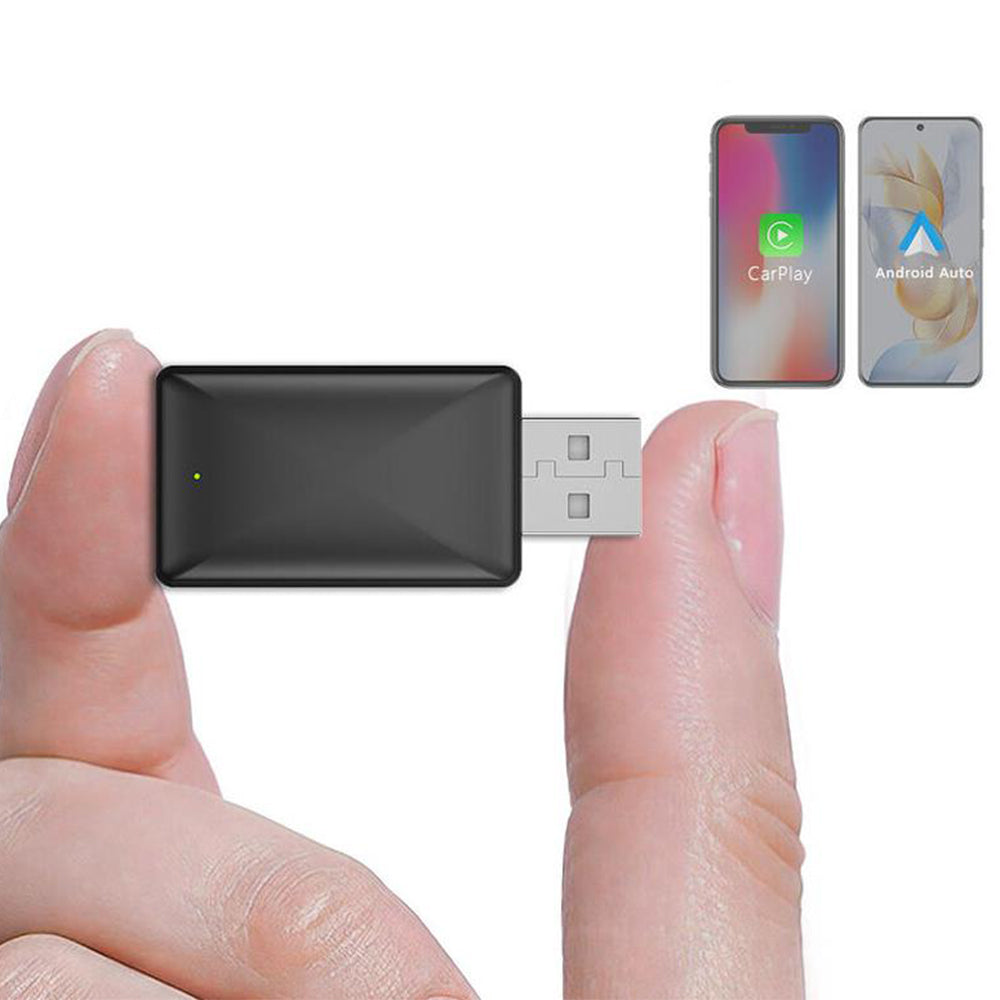 2 in-1 Wired To Wireless CarPlay Android Auto USB Car Dongle Connect Box