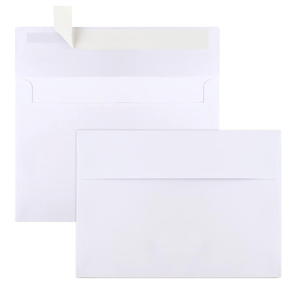50 Pack Thick Kraft Paper Self Adhesive Envelopes for Cards Photos