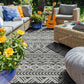 Geometric Striped Pattern Rug