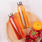 12Pcs 500ml Glass Sports Water Bottle Set with Cord