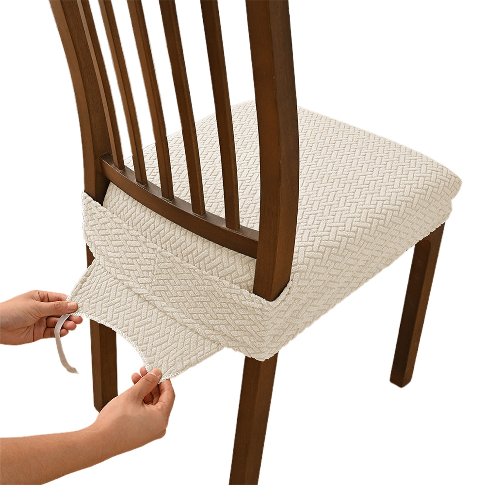 Stripe Lattice Double Elastic Stool Mask Chair Cover
