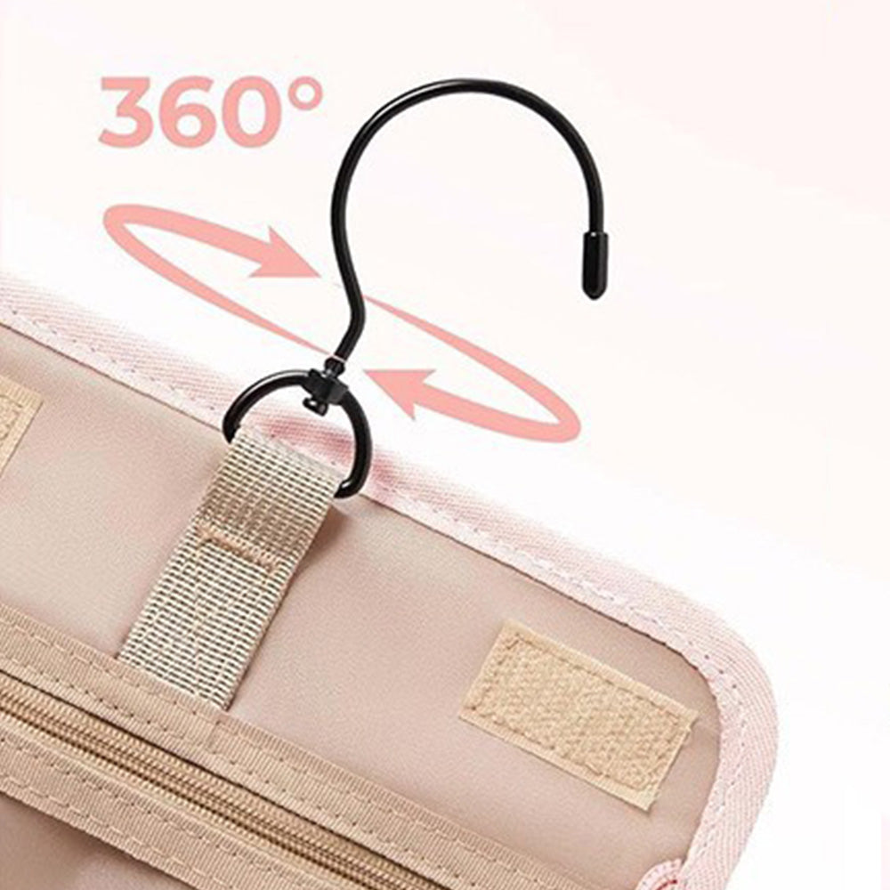 Travel Makeup Bag with Hanging Hook Large Capacity