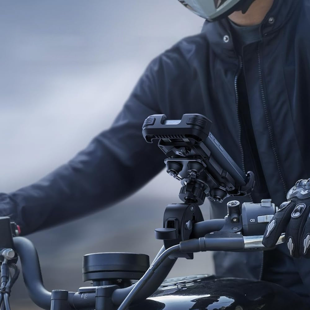 Mobile Phone Mount Holder with Crab Clamp for Motorcycle Bicycle