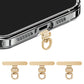 3 PCS Rotating Phone Tether Tab Stainless Steel Phone Strap Holder for most Phone Cases
