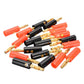 40 PCS Banana Plug Set 0.4cm Gold Plated Red and Black Speaker Connectors for Audio