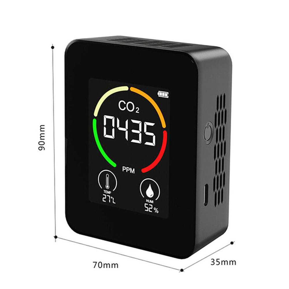 Infrared Carbon Dioxide Detector Temperature Humidity Air Quality Monitor