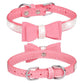 Dazzling Embellishments Dog Leashes and Collars with Bow Knot for Small Dogs Puppy