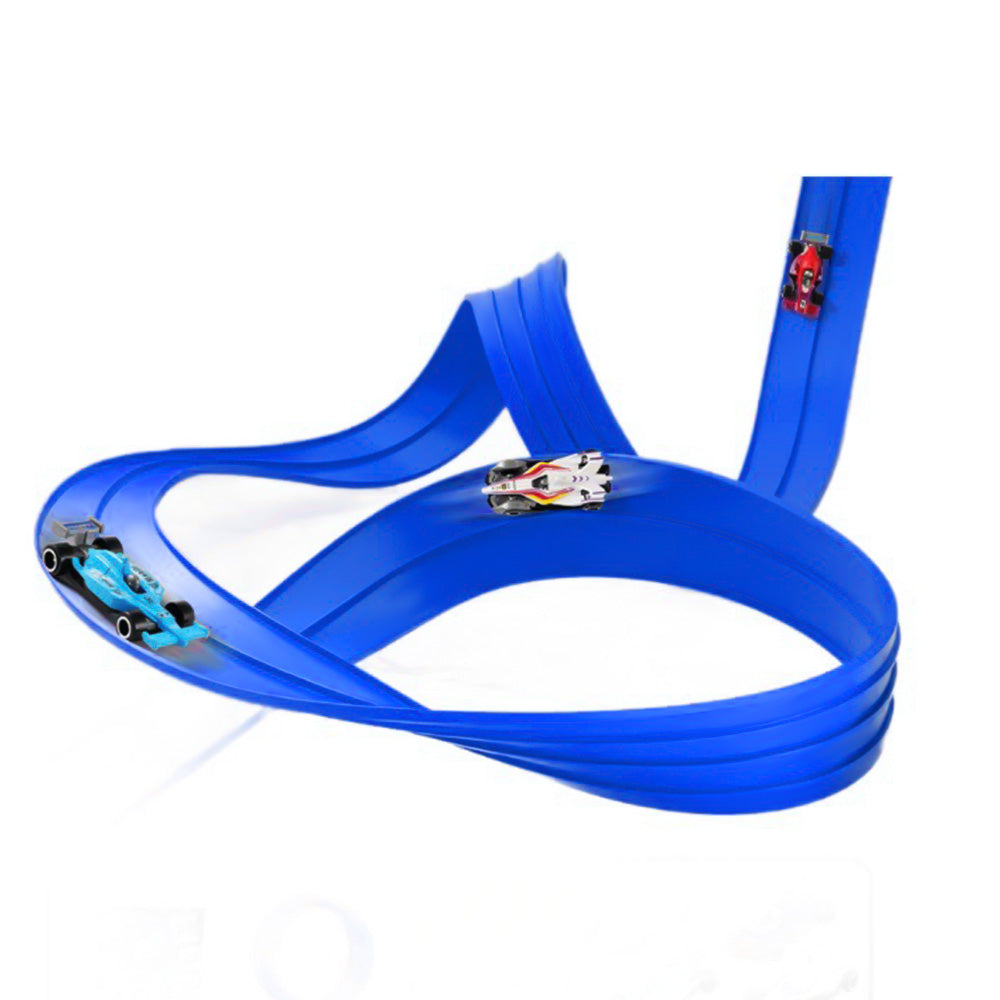 Car Racing Track Set Five Meter Race Track Dual Lane Gravity